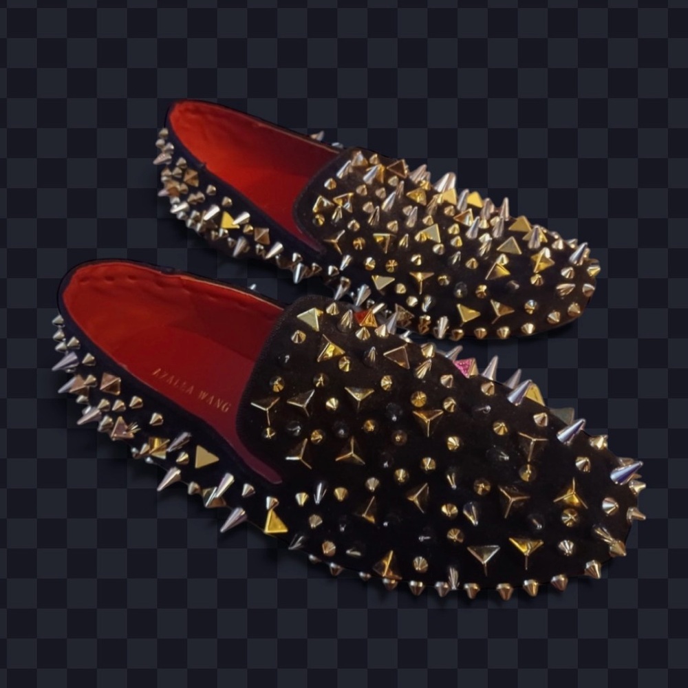 Studded Black Loafers - Picture 9 of 15